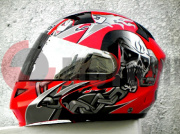 Шлем Masei 815 Regular модуляр,красн.мат.с Череп,XL Шлем Masei 815 Regular модуляр,красн.мат.с Череп,XL