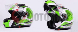 Шлем LS2 FF370 Globe модуляр, зелен/белый,р. L Шлем LS2 FF370 Globe модуляр, зелен/белый,р. L