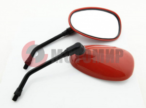 Зеркала (012)(1038) d10mm Каплевидные объемные красные Зеркала (012)(1038) d10mm Каплевидные объемные красные