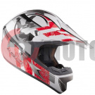 Шлем LS2 MX433 STRIPE,белый/красн., M Шлем LS2 MX433 STRIPE,белый/красн., M