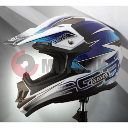 Шлем XP-14 PRO RACE (white blue), XS Шлем XP-14 PRO RACE (white blue), XS