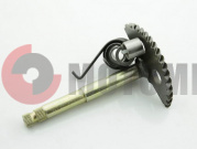 Вал кикстартера с сектором L=145mm.GY6150сс 157QMJ/ATV150 (пруж.+втулка) Вал кикстартера с сектором L=145mm.GY6150сс 157QMJ/ATV150 (пруж.+втулка)